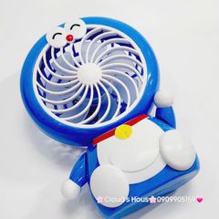 Mini Fan - Quạt Cầm Tay - Để Bàn Doraemon Mập Ngồi