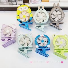 Mini Fan - Quạt kẹp Hình Động vật (Quạt sạc) Sz lớn