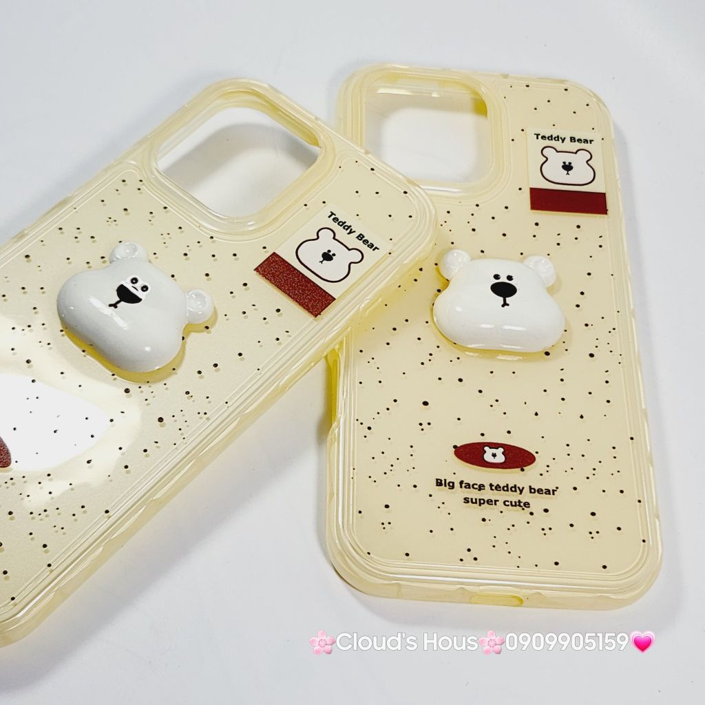 Case Ốp điện thoại iPhone icon Teddy Bear CASE iPhone 12/13/14/15/16/Pro/Promax