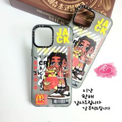 Case Ốp điện thoại iPhone Jack ngầu nhám viền cam fashion titan iPhone 11/12/13/14/Pro/Promax