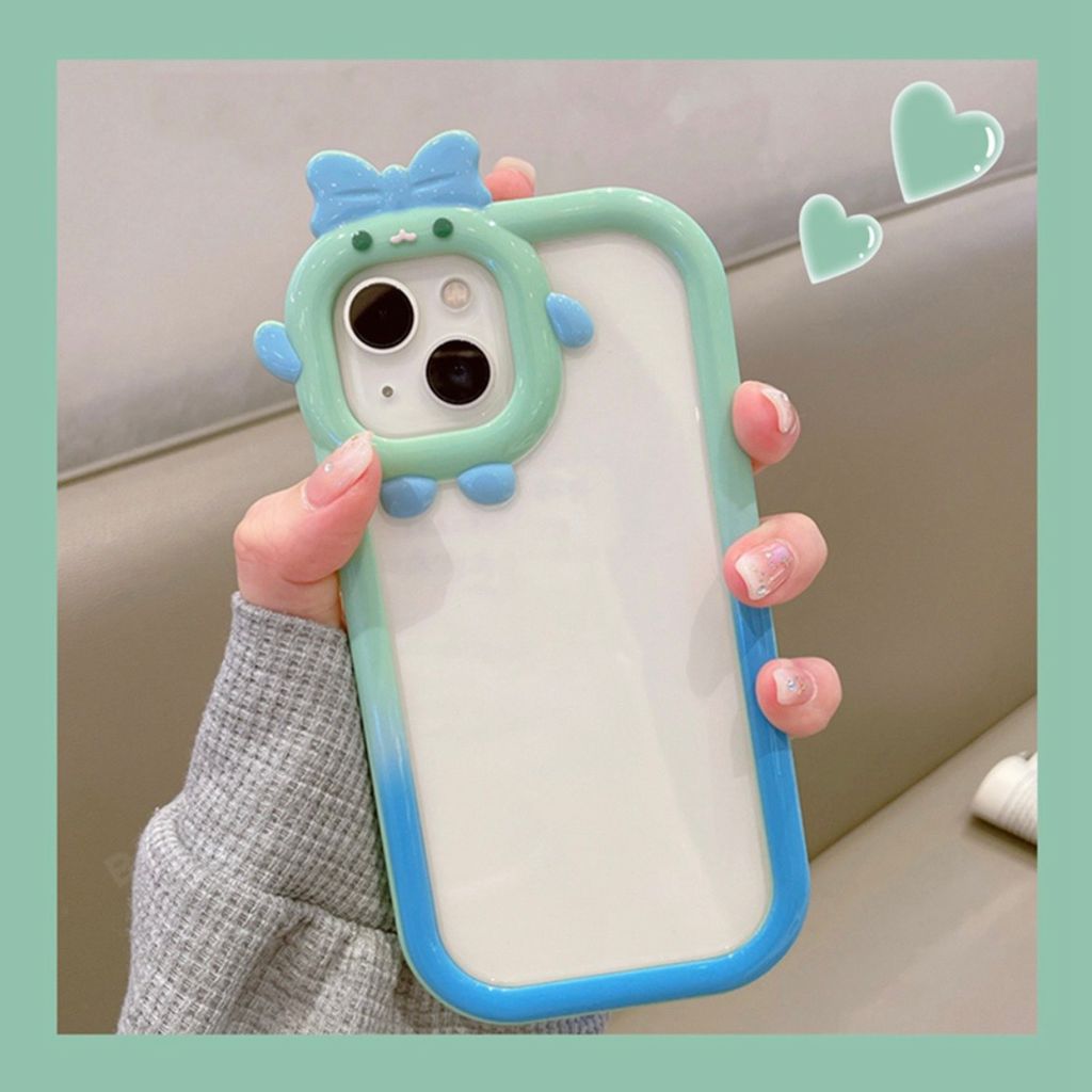 CASE iPhone TRONG VIỀN MÀU OMBRE CAMERA CÀI NƠ ( viền thẳng)
