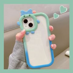 CASE iPhone TRONG VIỀN MÀU OMBRE CAMERA CÀI NƠ ( viền thẳng)