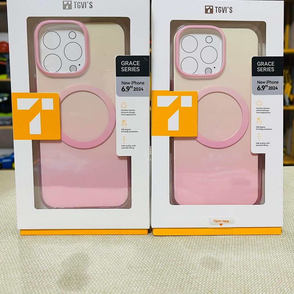 Case Ốp điện thoại iPhone TGVI'S Magsafe Trong Nhám Hologram iPhone 16/Pro/Promax