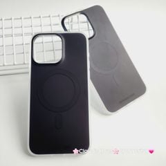 Case Ốp điện thoại iPhone Trong Nhám Magsafe Đen Zoozoo Case iPhone 12/13/14/15/Pro/Promax