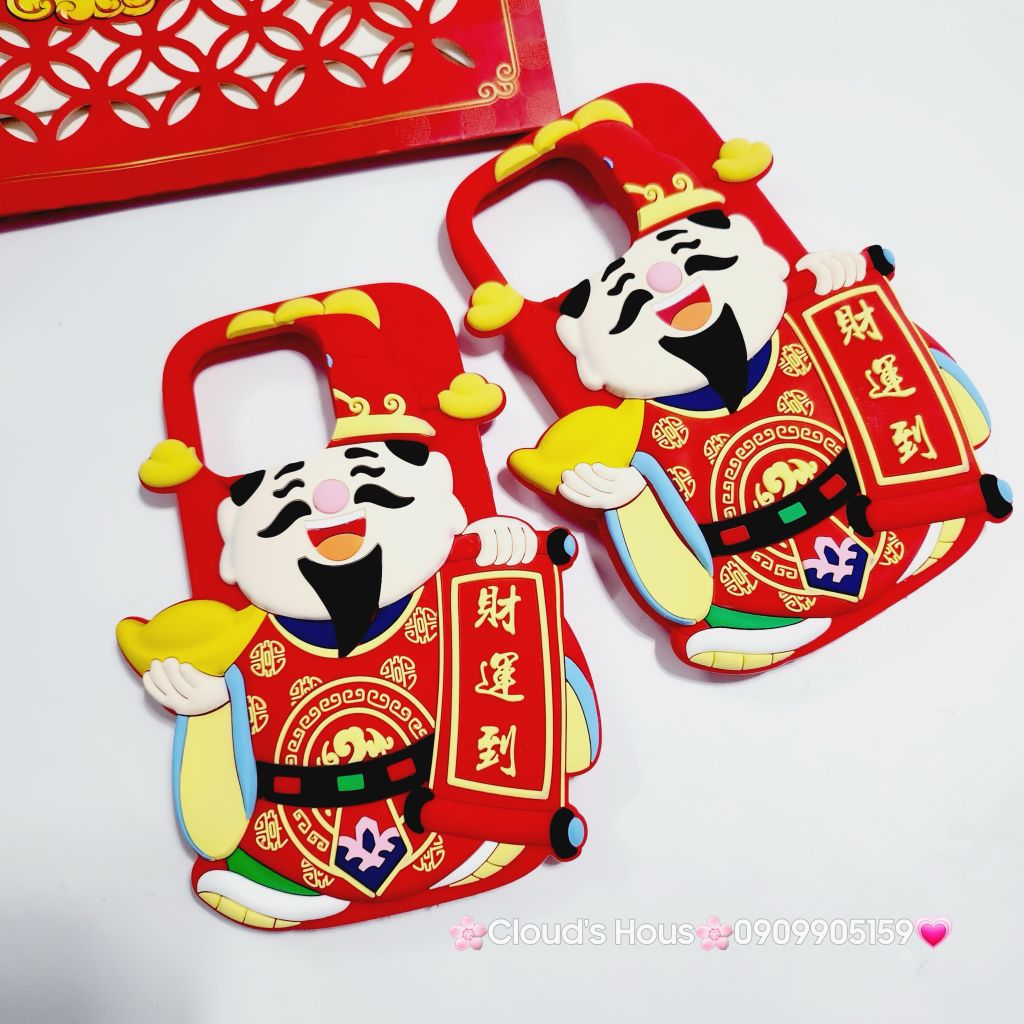 Case Ốp điện thoại iPhone Su dẻo Ông Thần Tài iPhone 11/12/13/14/15/Pro/Promax - TẾT