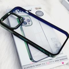Case Ốp điện thoại iPhone Unique viền xi bóng cứng iPhone 14Promax