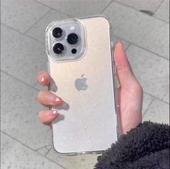 Case Ốp điện thoại iPhone Aapoo Kim tuyến Trắng Bling Bling Chống ố iPhone 11/12/13/14/Plus/Pro/Promax