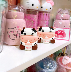 Cover Case Vỏ bảo vệ Airpod Su dẻo Bò sữa Bình sữa Milk Airpod 1/2/Pro/Pro2