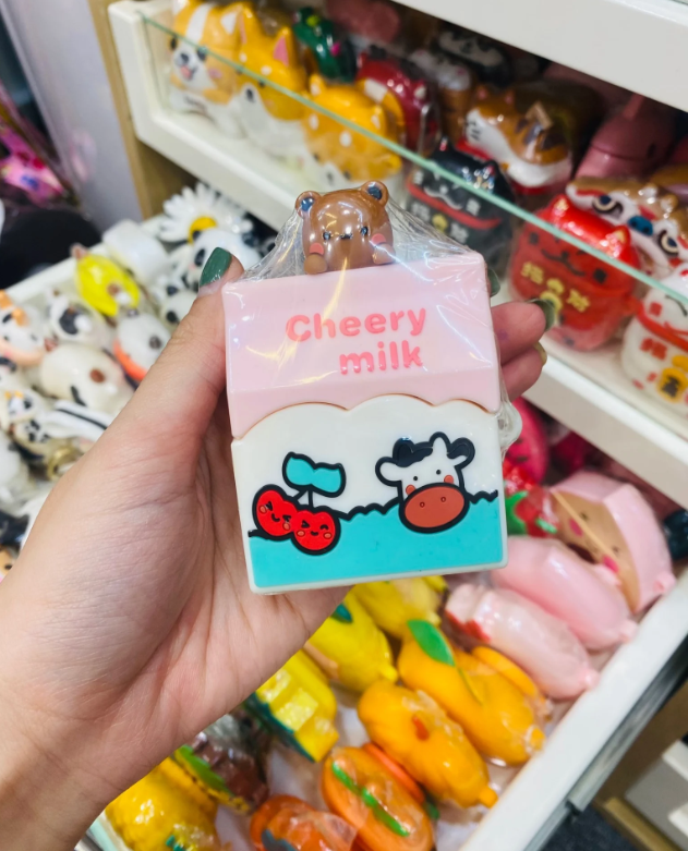 Cover Case Vỏ bảo vệ Airpod Su dẻo Bò sữa Cherry Milk Airpod 1/2/Pro/Pro2