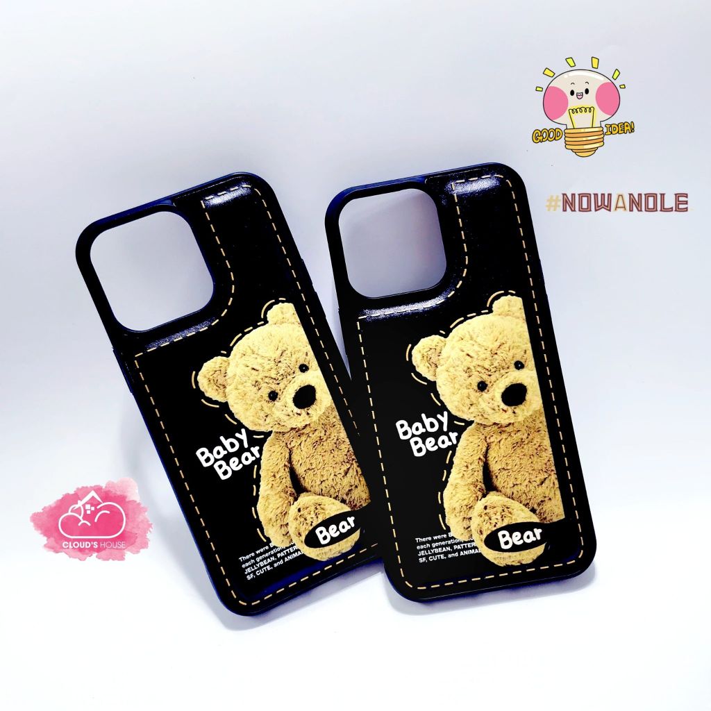 Case Ốp điện thoại iPhone Gấu Baby Bear Nhám phao iPhone 1/12/13/14/Pro/Promax