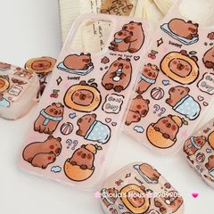 Case Ốp điện thoại iPhone Chuột Capybara 3D Bóng Kute iPhone 12/13/14/15/Pro/Promax