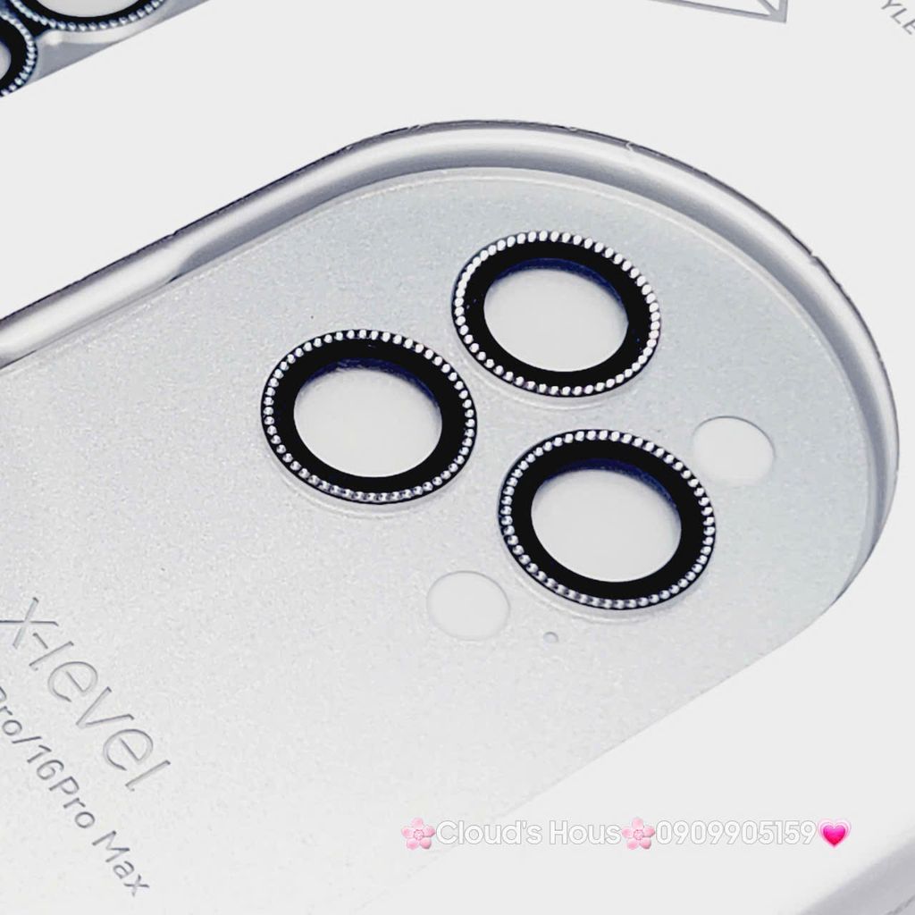 CƯỜNG LỰC Camera X-Level Diamond Đính đá iPhone 16/Plus/Pro/Promax