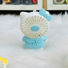 Mini Fan - Quạt Cầm Tay Hello Kitty Mặc Váy siêu kute