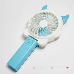 Mini Fan - Quạt Cầm Tay Có Tai Sừng Nhiều màu