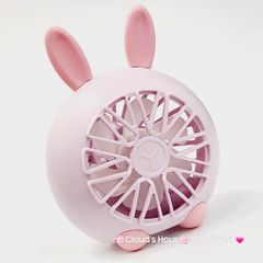 Mini Fan - Quạt Tai Thỏ và Gấu để bàn siêu mini