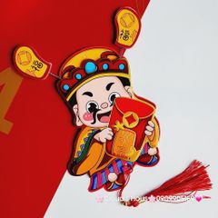 Ông Thần Tài Trang Trí Ngày TẾT (Hít tủ lạnh, treo mai, treo đào,..)