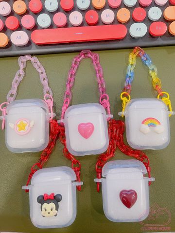 COVER AIRPOD 1/2 Dây Xích Icon Nổi