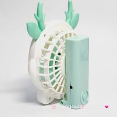 Mini Fan - Quạt Cầm Tay Có Tai Sừng Nhiều màu
