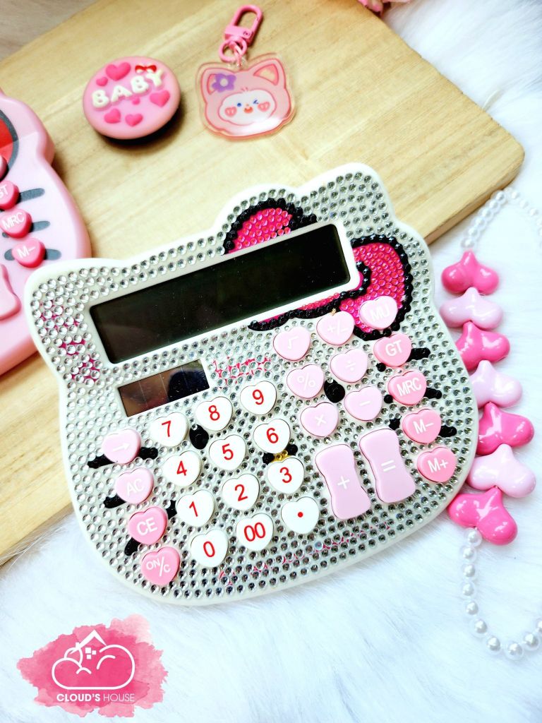 Máy Tính Hello Kitty Đính Đá