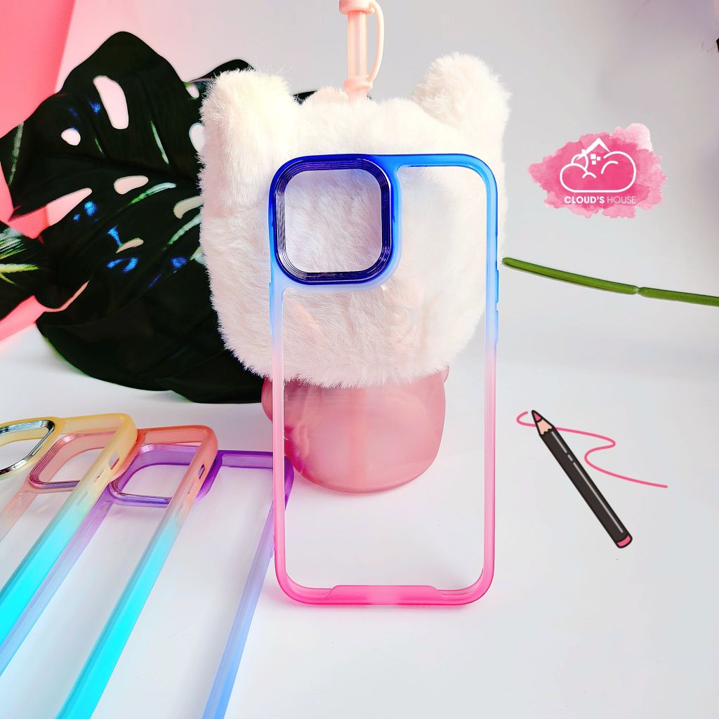 CASE iPhone TRONG SUỐT VIỀN DẺO OMBRE