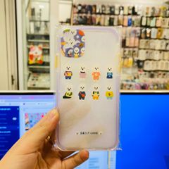 Case Ốp điện thoại iPhone Trong Chống Shock viền màu in hình kute (mẫu lẻ)