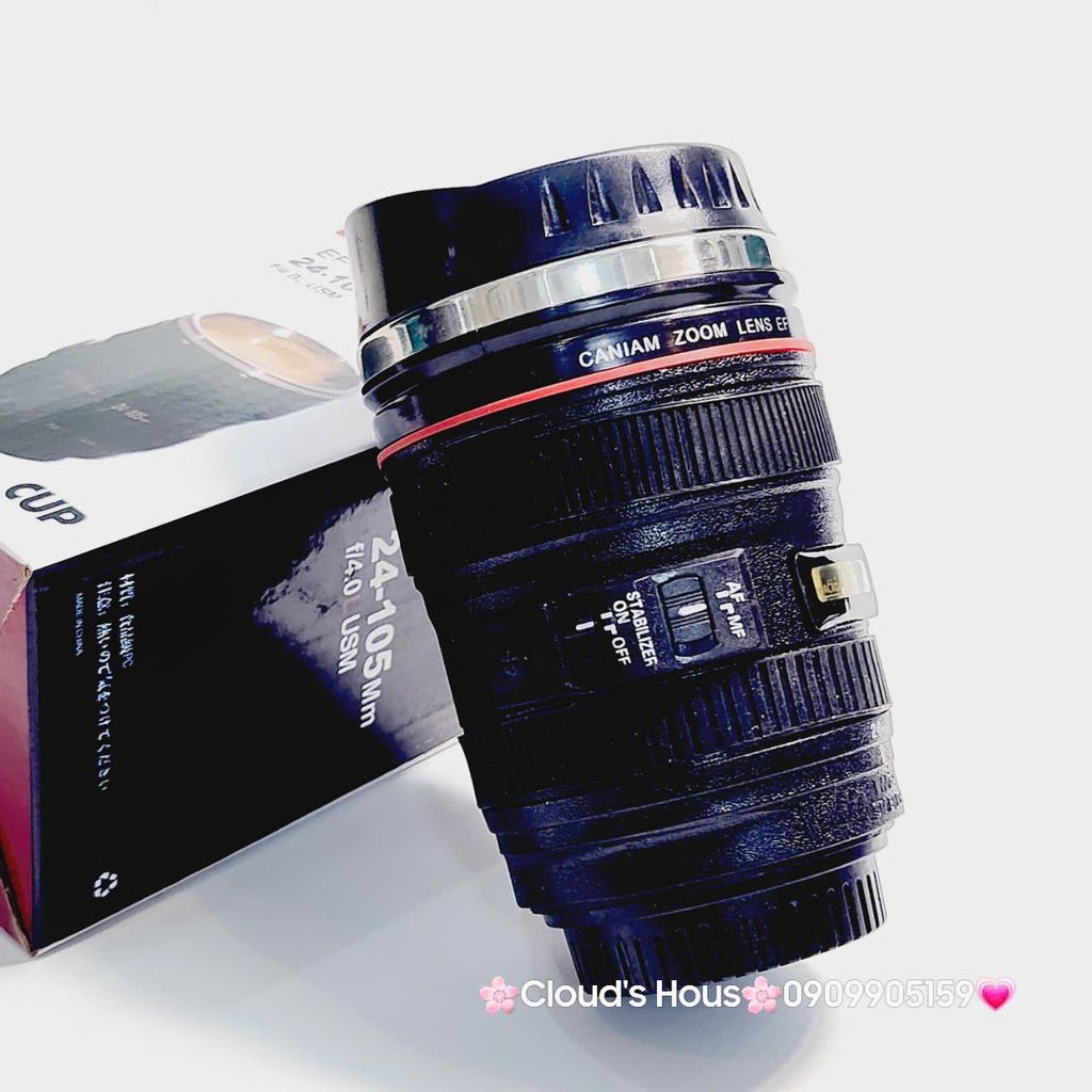 Ly Nước Hình Ống Kính Camera Caniam
