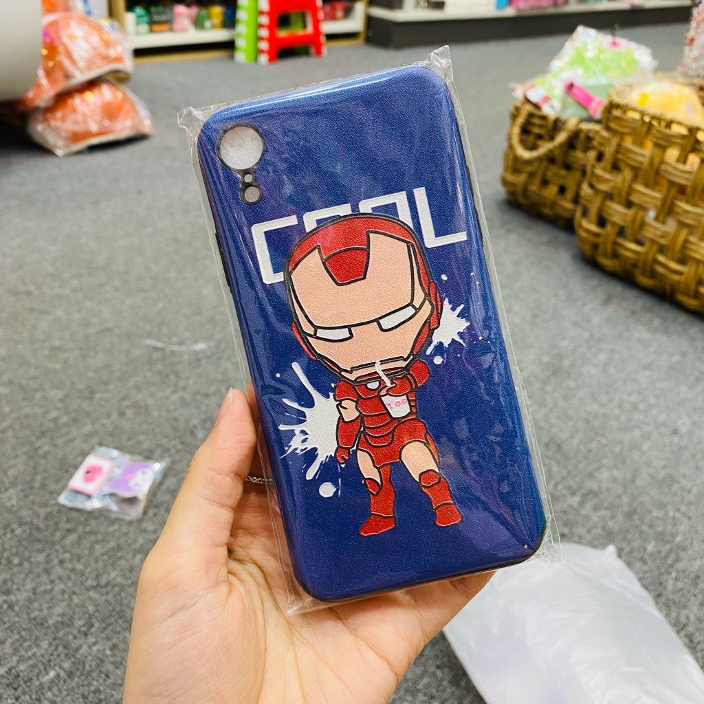 Case ốp điện thoại Iphone Nhám da Marvel siêu anh hùng (nhiều mẫu)