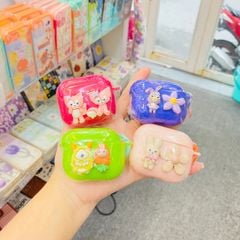 COVER AIRPOD Nhiều màu Icon nổi (MUA 1 TẶNG 1)