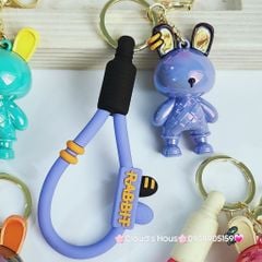 Móc Khoá Thỏ Sứ Trơn Ngầu Rabbit