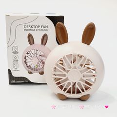 Mini Fan - Quạt Tai Thỏ và Gấu để bàn siêu mini