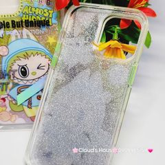 Case Ốp điện thoại iPhone Likgus Labubu Xanh lá Bling Hologram iPhone 12/13/14/15/Pro/Promax