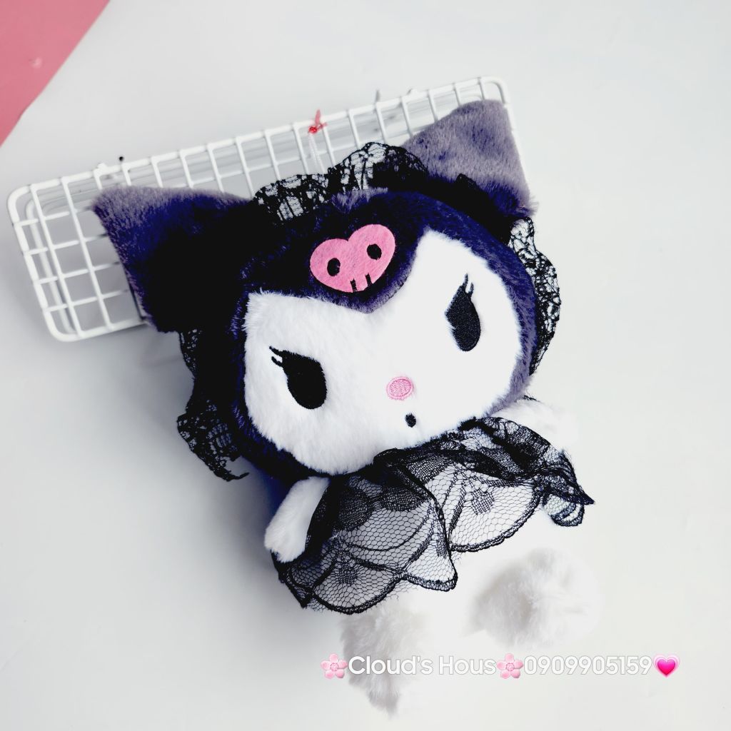 Gấu Bông Kuromi Mặc Váy Ren
