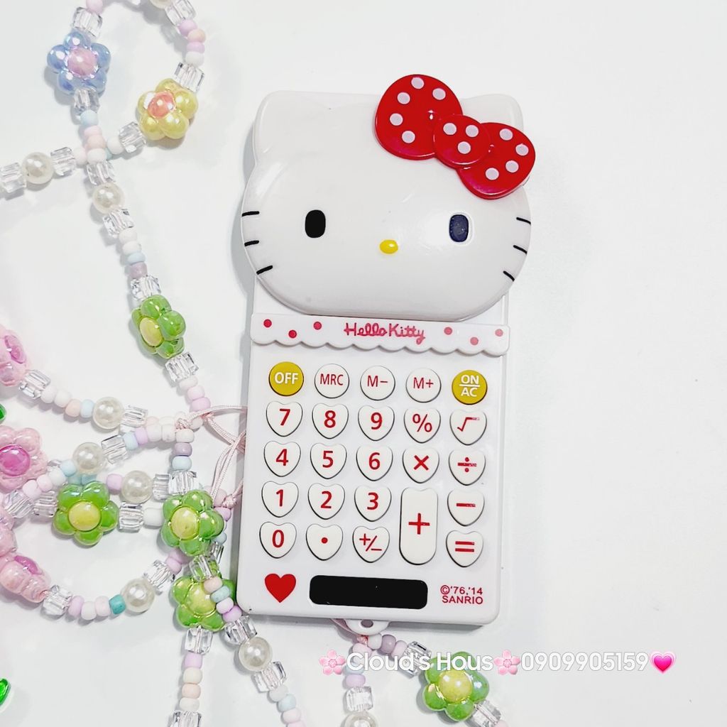 Máy Tính Hello Kitty Mini Cầm Tay (3 màu) - kèm dây charm KT966