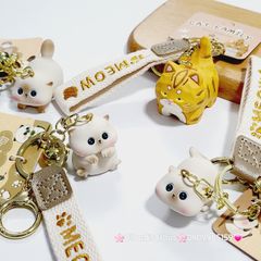 Móc Khóa Mèo Mập Ú Cute Meow bằng sứ