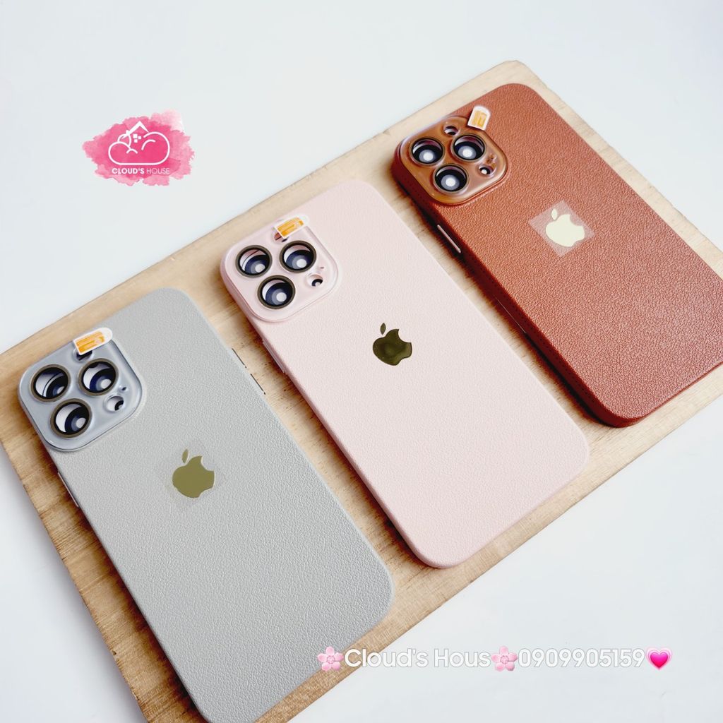 Case Ốp điện thoại iPhone Da Trơn Basic Bảo Vệ Camera iPhone 11/12/13/14/15/Pro/Promax