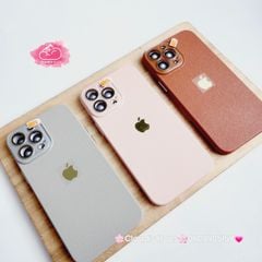 Case Ốp điện thoại iPhone Da Trơn Basic Bảo Vệ Camera iPhone 11/12/13/14/15/Pro/Promax