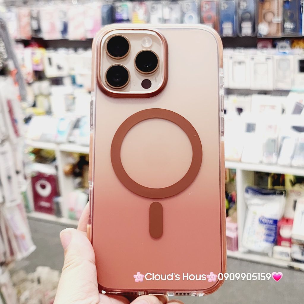 Case Ốp điện thoại iPhone Màu Ombre ánh Hologram Raigor Inverse chính hãng cho iPhone 16 Pro/iPhone 16 Pro Max