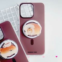 Case Ốp điện thoại iPhone Trong Nhám Magsafe Nâu Zoozoo Case iPhone 12/13/14/15/Pro/Promax