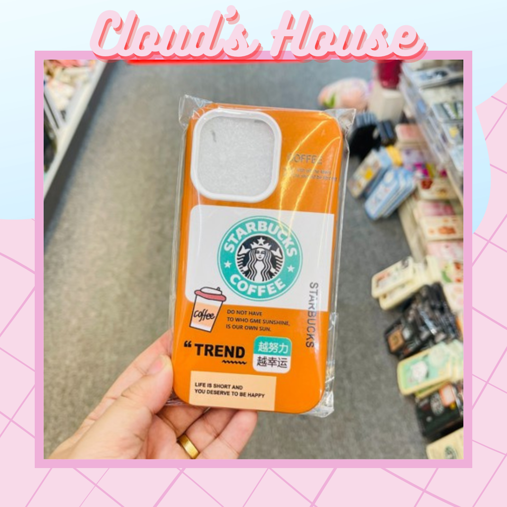 Case Ốp điện thoại iPhone Starbucks Nhám trơn iPhone 11/12/13/Pro/Promax - CAM