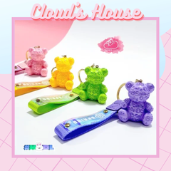 Móc Khóa Gấu kẹo bóng Smile Spring