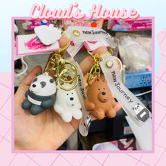 Móc Khóa 3 Con Gấu We Bare Bears New Journey