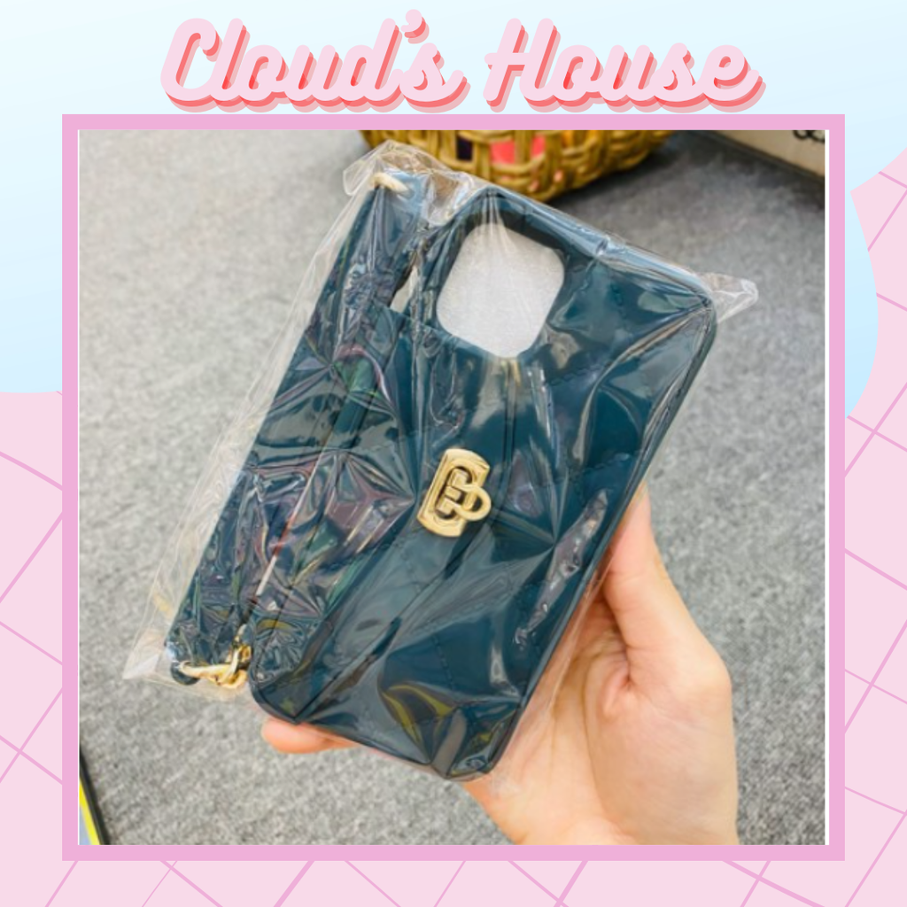 Case Ốp điện thoại iPhone Su dẻo Sang chảnh có ví túi xách
