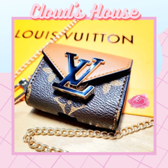 Cover Case Vỏ bảo vệ Airpod Bóp da LV Siêu Sang kèm dây đeo Airpod 1/2/3/Pro/Pro2