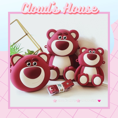TÚI ĐEO CHÉO SILICONE GẤU DÂU LOTSO Màu đậm Chính Hãng Disney