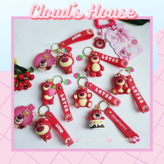 MÓC KHÓA GẤU DÂU LOTSO Mập Kute (4 mẫu)