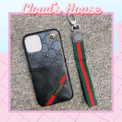 Case Ốp điện thoại iPhone Gucci Đựng card Dây đeo điện thoaj