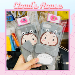 Case Ốp điện thoại iPhone SU DẺO Bé gái cosplay totoro chống dựng