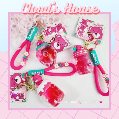 Móc khóa Gấu dâu Lotso nước Lovely