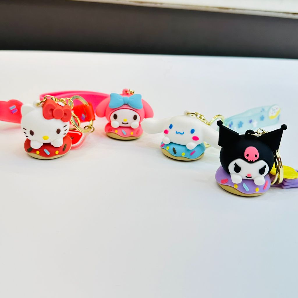 Móc Khoá Kuromi Kitty Melody Cinnamoroll Bánh Donut