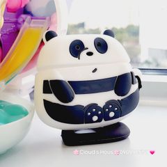 COVER AIRPOD SU DẺO GẤU TRÚC KUTE (panda)